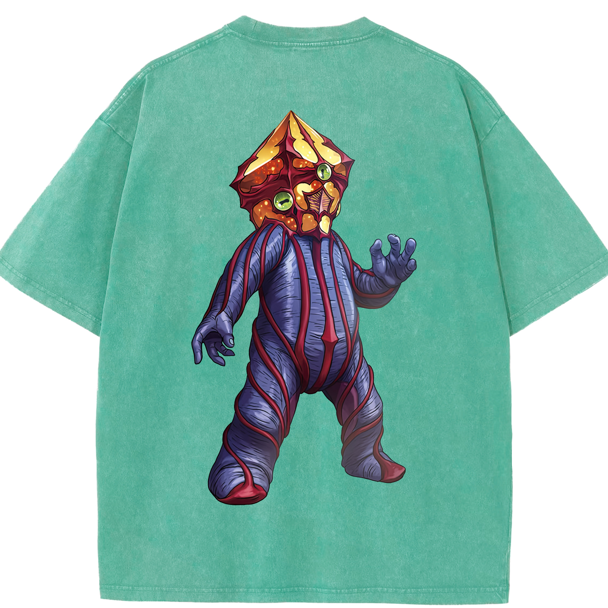 （画像用） ウルトラマン Ultraman 綿100% ヴィンテージ風 半袖Tシャツ（背面プリント）